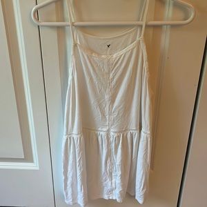 American Eagle Tank Top White Lace Detail